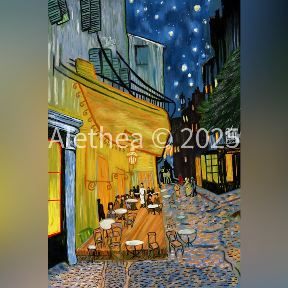 8x12 My Metal Van Gogh Painted by Me - Picture 2 of 3